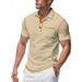 Men Shirts Short Sleeve Shirt T Shirt Casual Turn Down Collar Buttons Spliced Loose Fit Pockets Pullover Sports Summer 2025_viptrois.com