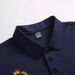 Men's Clothing Summer Three Button Polo Shirt Breathable Straight Shoulder Loose Short Sleeved Polo Shirt_viptrois.com