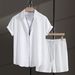 Men's Clothing Beach Short Sleeved Floral Shirt Hawaiian Suit Printed Shirt Men_viptrois.com