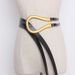 Solid buckle large and small horseshoe buckle belt women's belt decoration Internet celebrity same fashion U-shaped buckle waist seal trend_viptrois.com