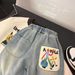 Kid's Clothing New Children's Jeans Spring And Autumn Children's Spring Stylish Outer Wear Love Baby Girl Spring Pants Printing_viptrois.com