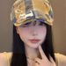 Y2K Subculture Sweet Cool Plaid Beret Art Student Cute Painter Hat Duckbill Forward Cap_viptrois.com