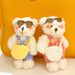 Creative Plush Pendant Shoulder Bag Sunglasses Bear Cartoon Clothing Bag Keychain Doll Doll Student Gift Accessories_viptrois.com