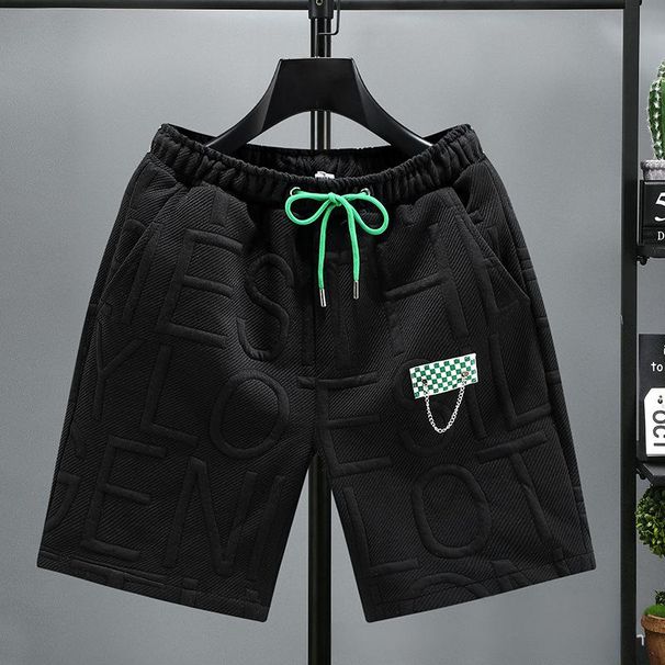 Men's Clothing Trendy Thin Casual Shorts Letter Printed Loose Quick Drying Breathable Shorts_viptrois.com