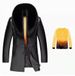 Men's Clothing Collar Leather Jacket Men's Longline Sheepskin Leather Jacket With Fox Fur Collar & Mink Lining, Slim Fit Business Coat For Winter_viptrois.com