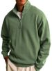 91/5000 The 2025 New Men's Versatile Sweatshirt Is A Fashionable And Casual Half-zipper Stand-up Collar Long-sleeved Sweatshirt For Men_viptrois.com