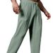Men's Breathable Linen Cotton Pants - Relaxed Fit With Drawstring Waist Straight Leg (White/Black/Dark Khaki/Light Blue/Navy/Olive) - Sizes S-5xl_viptrois.com