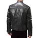 Men's Clothing old motorcycle leather jacket men's youth stand collar punk leather jacket_viptrois.com