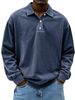 Men's Clothing Men's Casual Long Sleeve Button-Up Shirt – Breathable Polyester, Relaxed Fit, 10 Colors (S-5XL)_viptrois.com