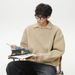 Pure Vintage Texture Seagull Sweater Autumn Winter New Thickened Warm Half-Fleece Turn-Down Collar Knitted Top Coat_viptrois.com