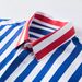 Men's Slim Fit Long Sleeve Shirt – Striped Color Block Design, Premium Tencel Cotton Blend, Everyday Casual Comfort_viptrois.com