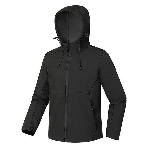 Men's Clothing Outdoor Soft Shell Jacket Men's Autumn And Winter Plus Velvet Windproof And Waterproof Sports Jacket Hooded Mountaineering Tops Women_viptrois.com