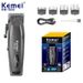 Electric Rechargeable Best Professional Cordless Barber Hair Clipper Trimmer KM-1856_viptrois.com