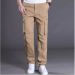 Spring Autumn Cargo Casual Mens Baggy Regular Cotton Trousers Male Combat Tactical Pants Multi Pockets_viptrois.com