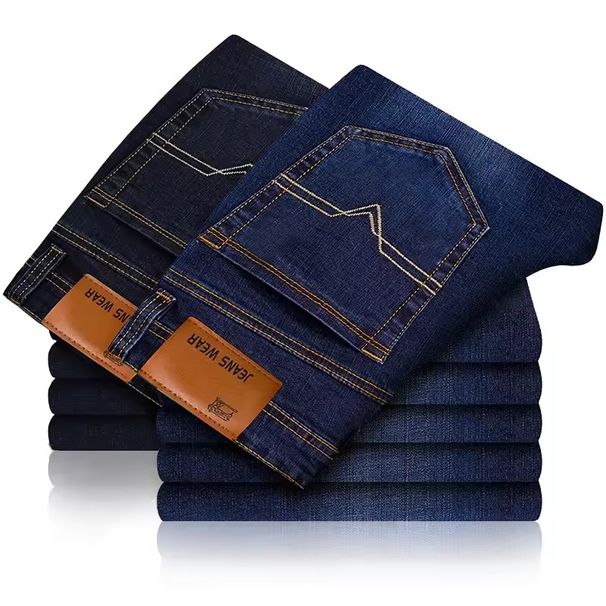 Wholesale Unisex Plus Size Men's Jeans Long Pantalon Goods Denim With Slim Straight Leg Casual Style Pants_viptrois.com