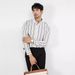 Men’s Clothing Style Striped Shirt Men's Formal Business Suit Men's Anti Wrinkle Non Iron Long Sleeved Shirt_viptrois.com