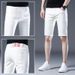 Men's Clothing Simple White Denim Shorts For Men Summer Thin Style Slim Fit Trendy Brand Color Clothing For Formal & Casual_viptrois.com