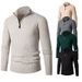 Men's Slim-Fit Knit Sweater – Winter Long Sleeve Pullover With Half-Zip & Ribbed Collar (M-XXXL) | Breathable & Stylish Casual Wear_viptrois.com