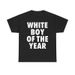 CAMISETA BLANCA DEL AÑO PARA HOMBRE - Ropa Hombre, Camiseta Oversized, Streetwear, Casual, Clásica, Algodón, De Manga_viptrois.com