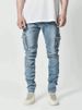 Men's Clothing Men's Slim Fit Cargo Jeans With Side Pockets - Stretch Denim Pants For Streetwear & Casual Style (Black, Light Blue, Light Grey)_viptrois.com