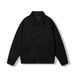 Men's Suede-Like Polyester Jacket – Relaxed Fit, Minimalist Collar, 3 Versatile Colors (Wind-Resistant, Side Pockets, Machine Washable)_viptrois.com