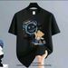 【DORAE】Unisex Oversized T-shirt (100% Cotton) Off-White ("Draw It Bear" Print & Playful Art Casual Design) – Casual Style For Everyday Casual_viptrois.com