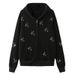 2022 New Autumn Loose Top For Men Women With Star Rhinestones And Zipper Y2K Sweatshirt_viptrois.com