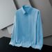 CT White Men's Long Sleeve Spring Autumn Business Casual Non-Iron Wrinkle-Resistant Blue Black Professional Office Work_viptrois.com