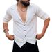 Men's New Autumn And Winter Casual Lapel Shirts Cross Border Hot Selling Men's Button Basic Versatile Tops_viptrois.com