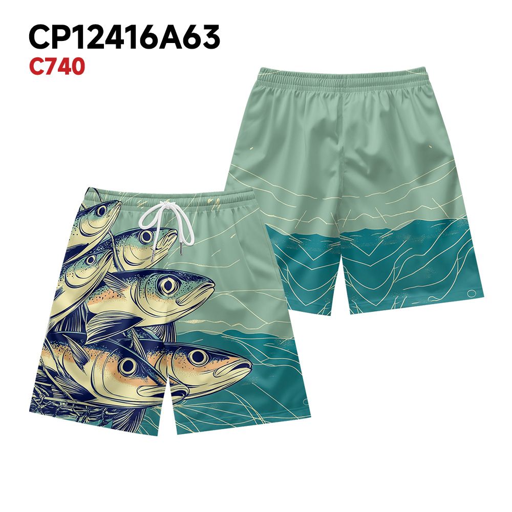 Unbeatable Quality Unbeatable Quality Men's Fitness Running Sports Basketball With Fashionable And Versatile Marine Animal Print Men's Shorts_viptrois.com