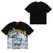 Brand Skull And Rose Print Casual Short-Sleeve T-Shirt, Same Style For Couples_viptrois.com