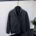 Men’s Slim Fit V-Neck Knit Cardigan – Japanese Streetwear Style Polyester Sweater (Machine Washable, 6 Sizes, Solid Colors,_viptrois.com