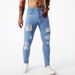 Men's Clothing Ripped Skinny Jeans Stretch Slim Pants_viptrois.com