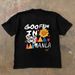 American Style Pure Cotton Summer New Design T-Shirt Letter Print Versatile Loose Round Neck Couple Short Sleeve_viptrois.com