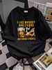 I Like Whiskey And Cigars And Maybe 3 People Vintage Quote Gift T-Shirt Slightly Fashion Graphic Stretched Comfortable Breathable Casual Unisex_viptrois.com