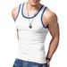 2024 New Trendy Straddle Sports Casual Men's Summer Bottom Multi Color Sweatshirt Tank Top_viptrois.com