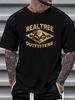 Realtree Men's Short Sleeve 100% Cotton Tee Shirt Black W/ Camo Logo Choose Size Top For Everyday Wear Stylish Versatile Streetwear Casual_viptrois.com