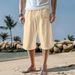 Men's Leather Shorts Summer Shorts Beach Straight Pants Solid Color Comfortable Outdoor_viptrois.com