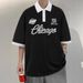 Men 's Clothing Men's Lapel Paul Fashion Loose College Street Sports Short Sleeved T Shirt Polo Shirt_viptrois.com