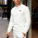 New Arrival Outdoor Casual Sports Men's Simple Commuting Loose Textured Crew Neck Sweatshirt_viptrois.com
