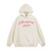 Handwritten Artistic Letter Print Hooded Sweatshirt Men's Loose Trendy Brand Vibe Autumn Winter Casual Sports Shirt_viptrois.com