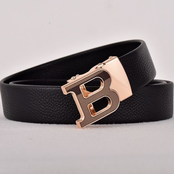 TIANXI Brand Designer Plaid Belts Male Automatic Buckle Men Belts Leather Belt For Men Strap For Jeans XB0009_viptrois.com