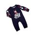 Christmas tree snowflake letter stripes Christmas family suit printed home wear_viptrois.com