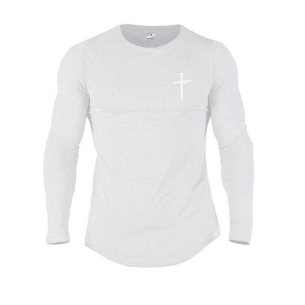 Spring And Autumn New Pullover Sports Long Sleeve T-Shirt Men's Elastic Fitness Outdoor Top Running Sweat-absorbing Breathable Cross-border_viptrois.com