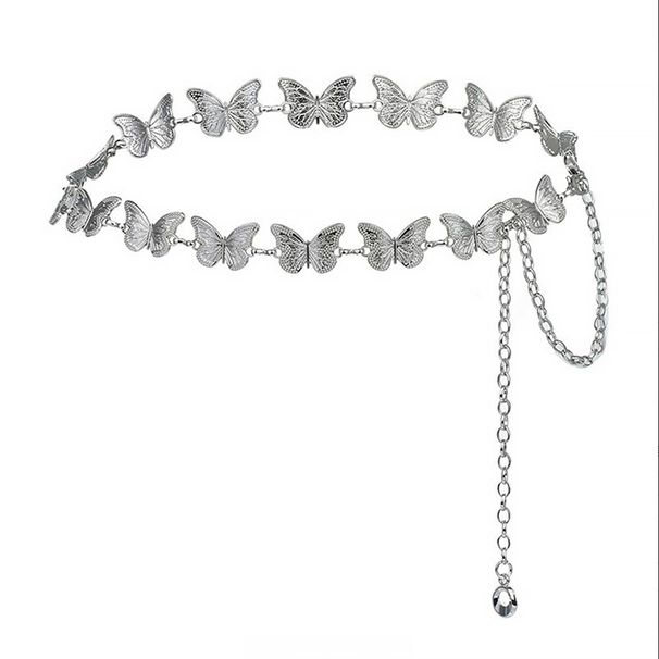 European and American Cross-border Butterfly Metal Waist Chain Accessories Belt Chain Korean Jk Uniform Accessories ins All-match Fashion Batch_viptrois.com