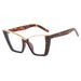 Women's Glasses Large Frame Flat Glasses New Style Personalized Glasses Frame Trendy Internet Celebrity Ins Fashion Glasses Frame Anti Blue Light_viptrois.com
