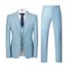 CT Men's Formal Suit 661 Host Emcee Wedding Groomsman Three-Piece Set 3D Design_viptrois.com