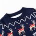 Cozy Christmas Kids Sweater With Reindeer & Snow House Print - Soft Knit Pullover For Boys & Girls (3Y-7Y, 90-130cm)_viptrois.com