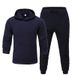 Men's Clothing men's casual sports fitness solid color sweatshirt suit hooded sweatshirt_viptrois.com