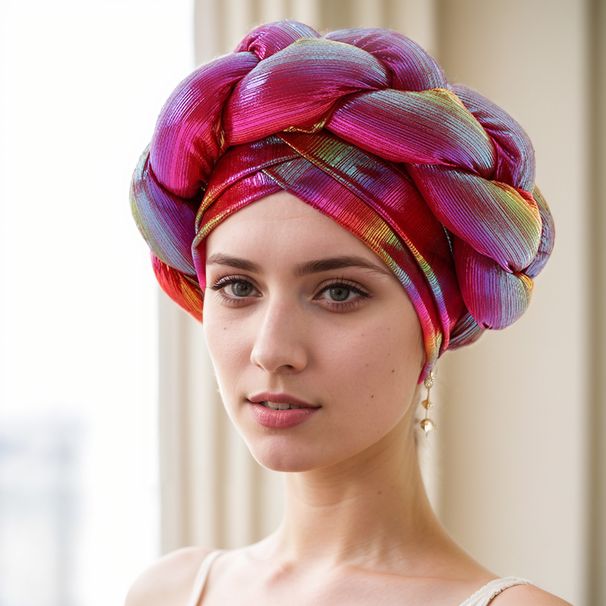 Hat Industry New Products Baotou African Exaggerated Braid Hat Turban Wraphat_viptrois.com